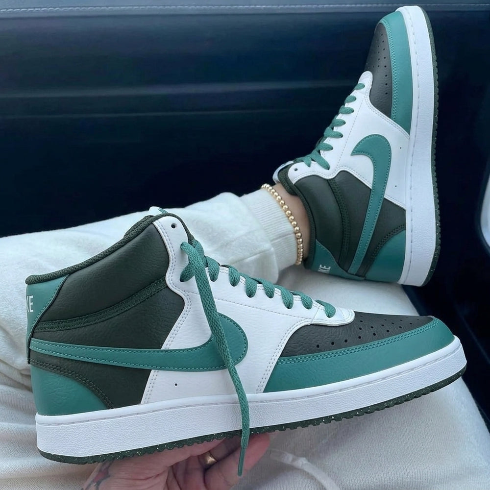 Custom Nike Court Vision Dark Green Black