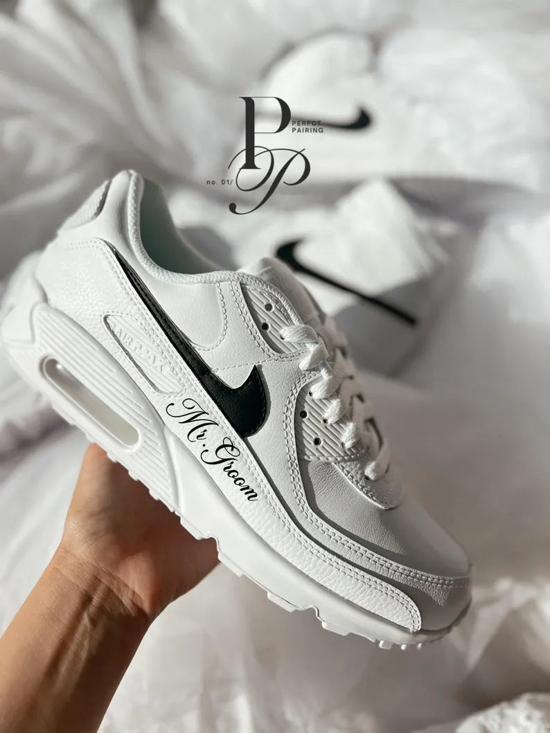 Custom Nike Mix White Personalized Lettering