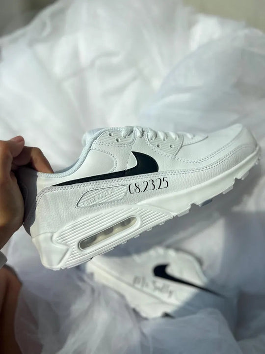 Custom Nike Mix White Personalized Lettering
