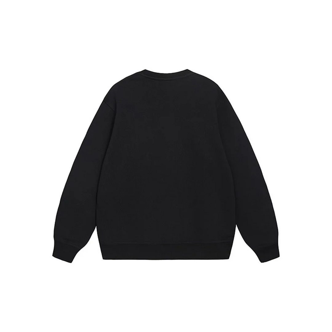 Custom Nike Sweatshirt Black Featuring Paisley Design