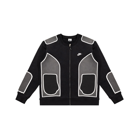 Custom Nike Sweatshirt Black Gray Geometric Pattern