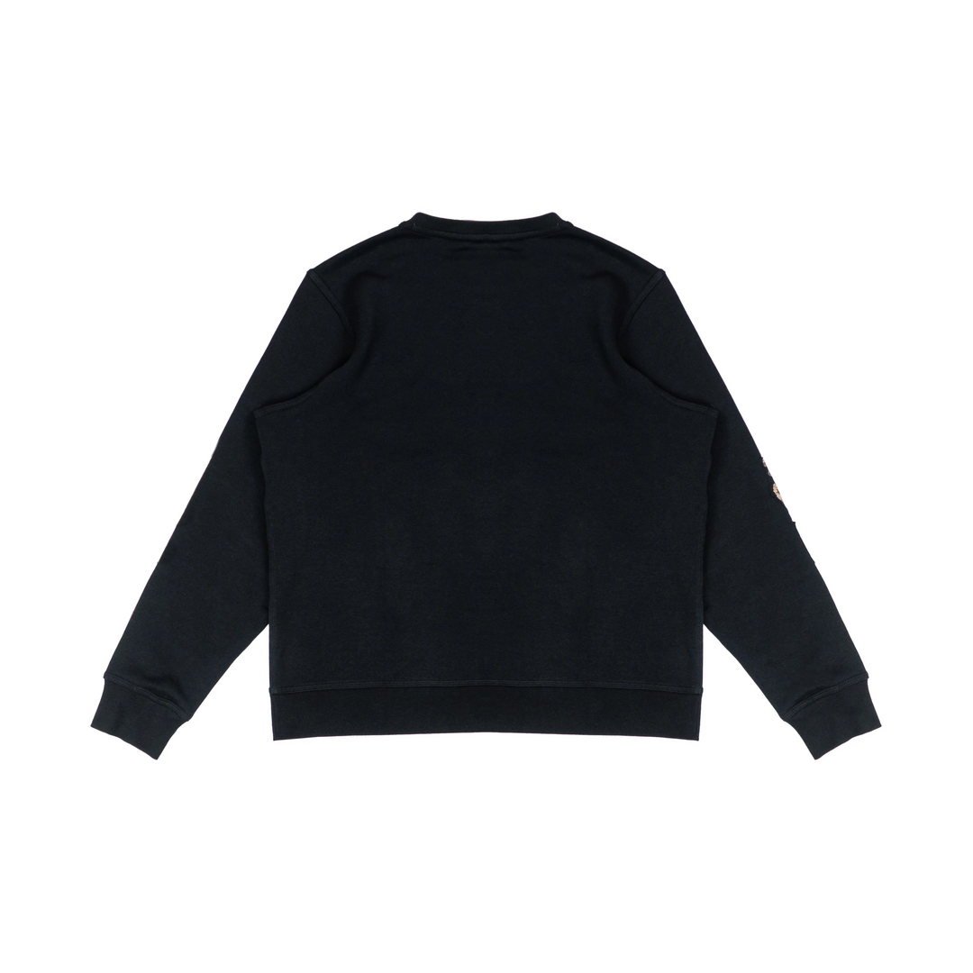 Custom Nike Sweatshirt Black With Mosaic - like Pattern