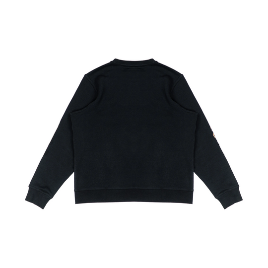 Custom Nike Sweatshirt Black With Mosaic - like Pattern