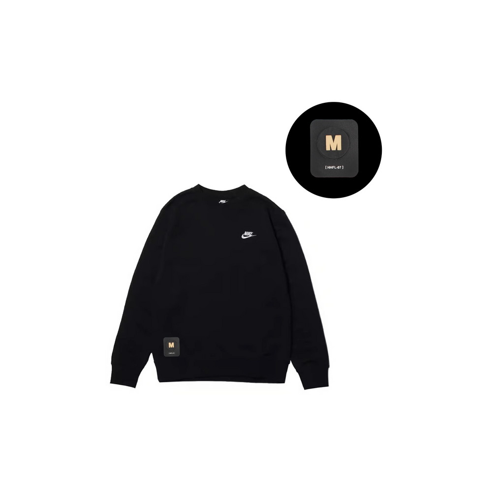 Custom Nike Sweatshirt Black With Small Logo Patch