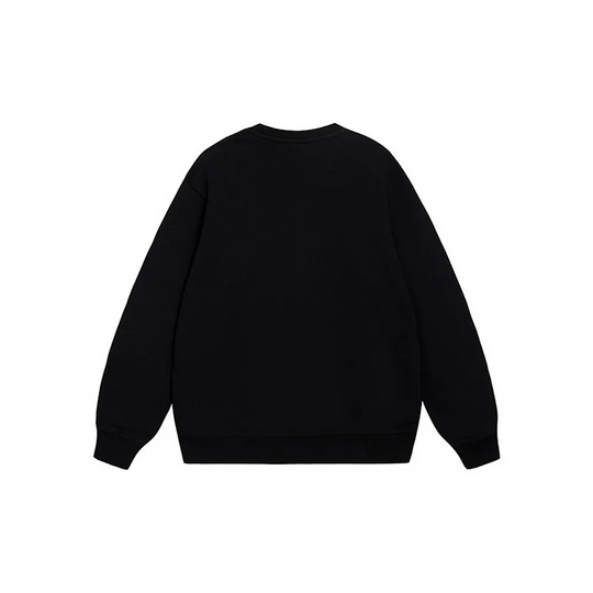Custom Nike Sweatshirt Black With Teddy Bear And Message
