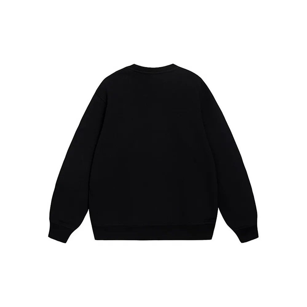 Custom Nike Sweatshirt Black With White Logo Patch