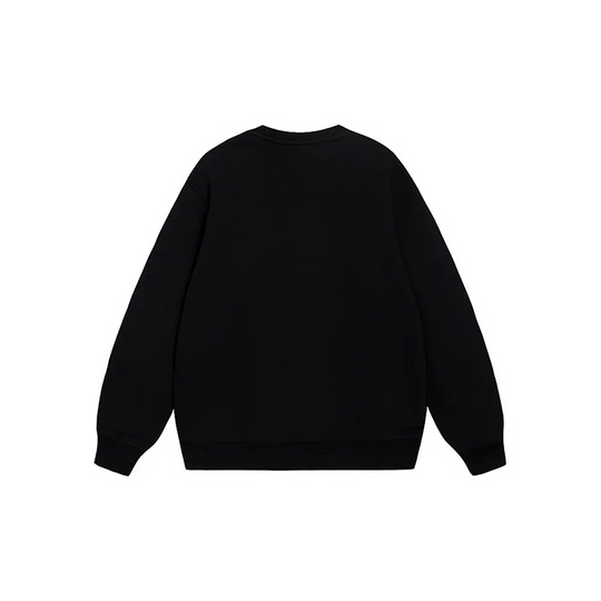 Custom Nike Sweatshirt Black With White Logo Patch