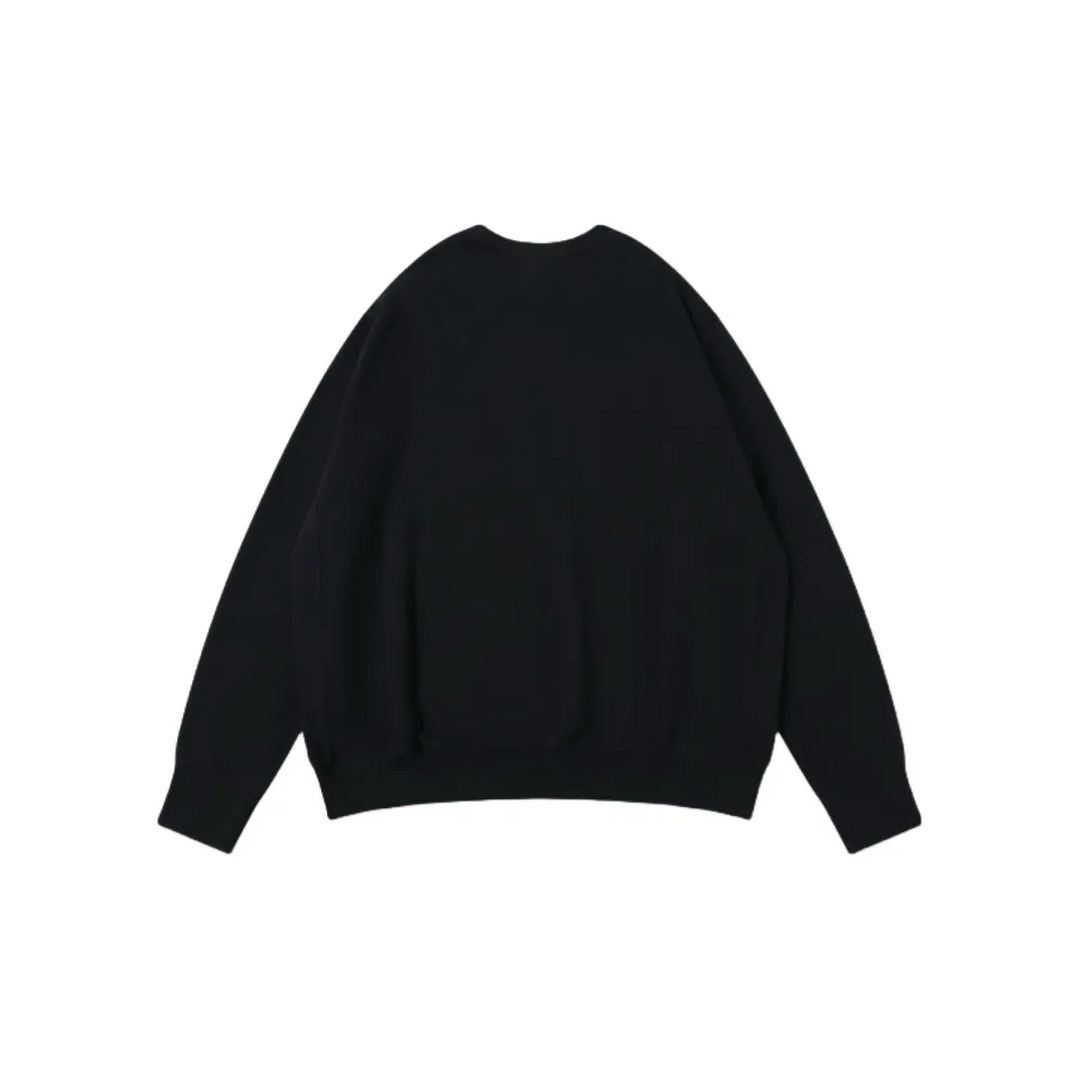 Custom Nike Sweatshirt Solid Black With Chain Design