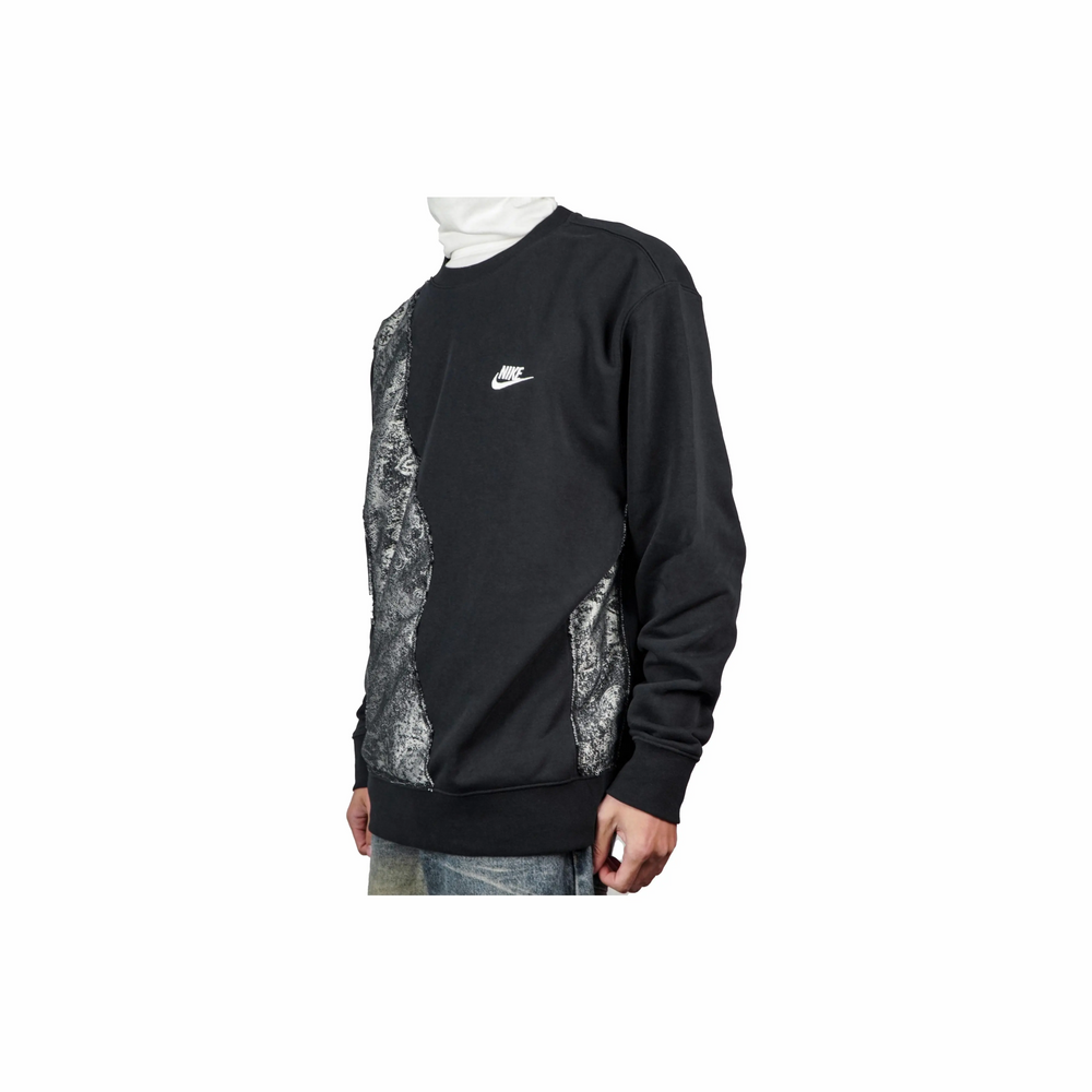 Custom Nike Sweatshirt With Paisley Pattern on Black Base