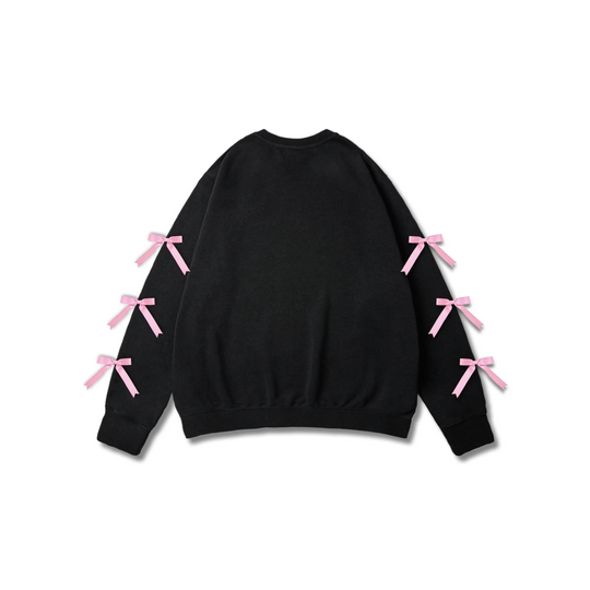 Custom Nike Sweatshirt With Pink Bow