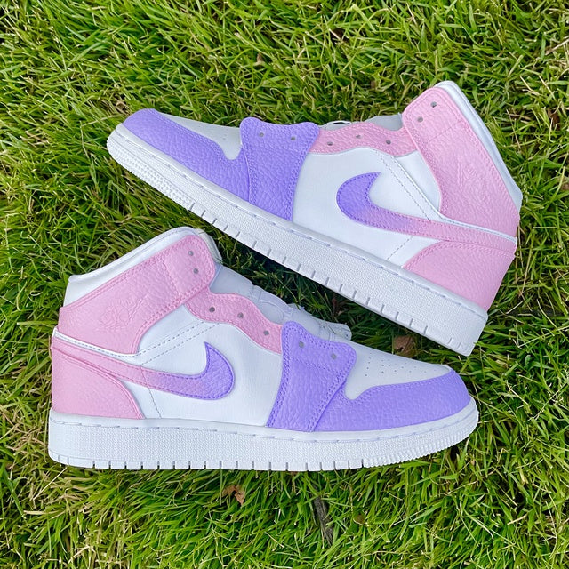 Custom Air Jordan 1 Purple Pink Gradient