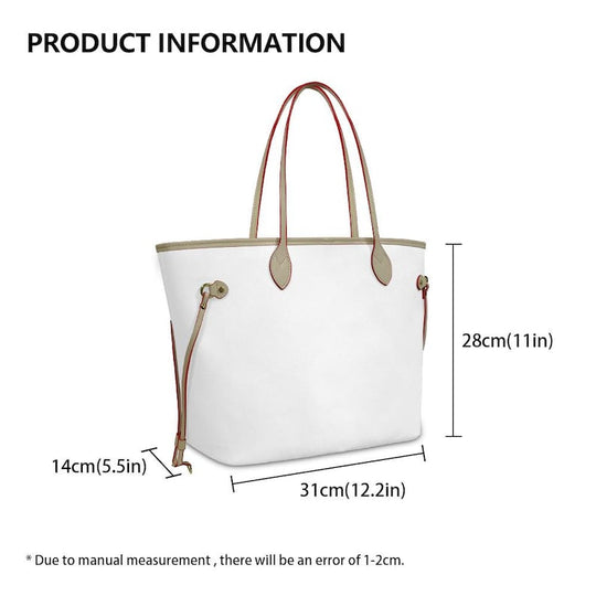 Product Title
Fashion White Betty Boop Printed Large Capacity Women's Leather Tote Top Handle Shoulder Handbag, Ideal Matching Accessory for Custom Air Force 1 Custom Sneakers