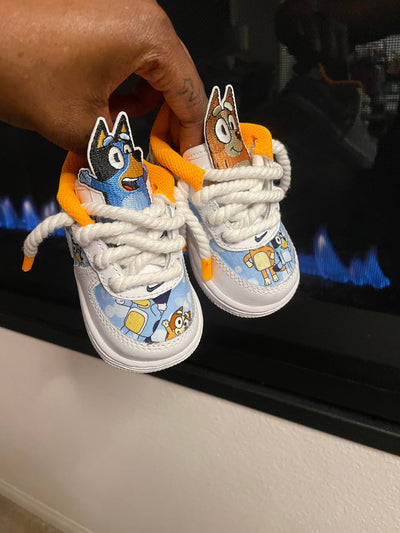 CUSTOM AIR FORCE 1 BLUEY CARTOON