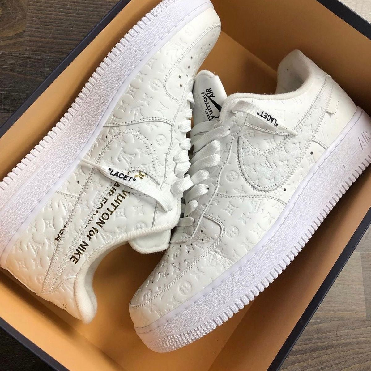 Custom Air Force 1 LV Embossed Design