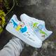 Hand Painted Custom Rick & Morty Air Force 1 Sneakers