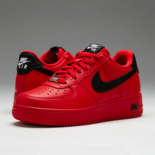Hand Painted Tiger Custom Red Air Force 1 Sneakers