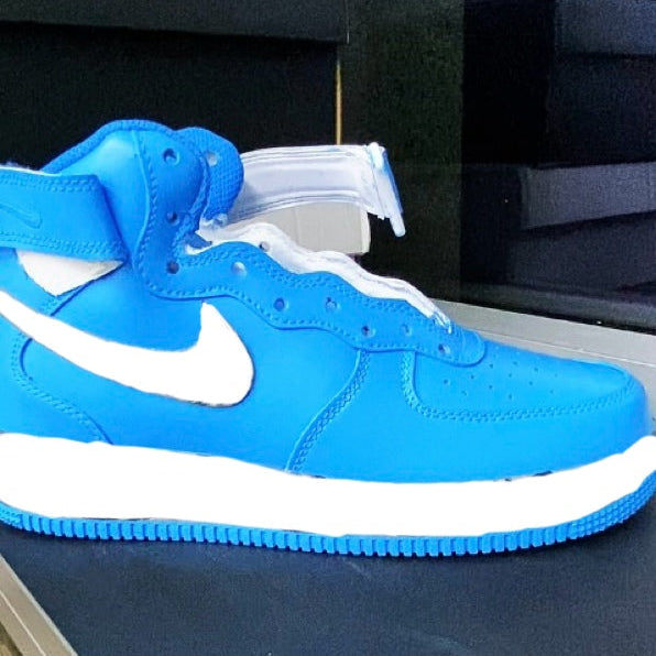 Custom Air Force 1 Blue White Mid Private Customization