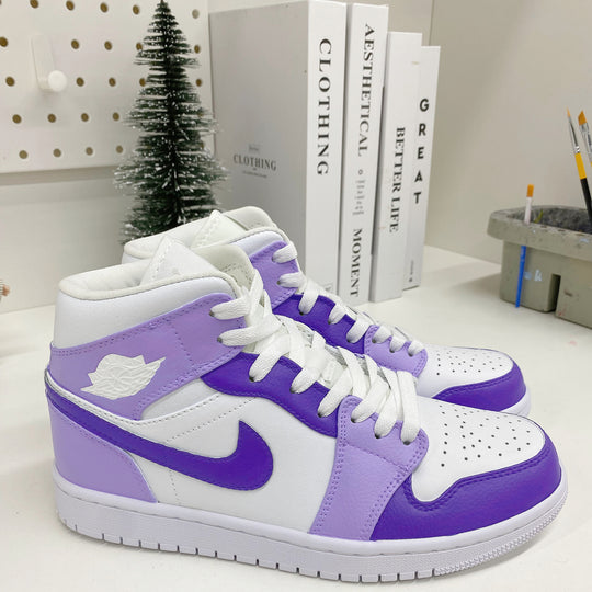 Custom Air Jordan 1 Lilac Lavender Purple