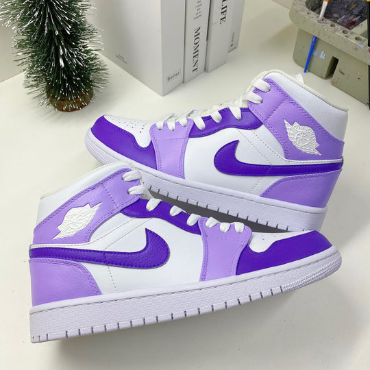 Custom Air Jordan 1 Lilac Lavender Purple