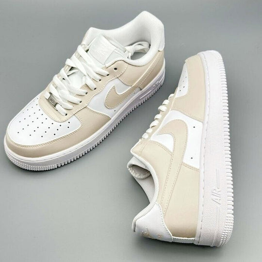 Custom Air Force 1 Low White Tan