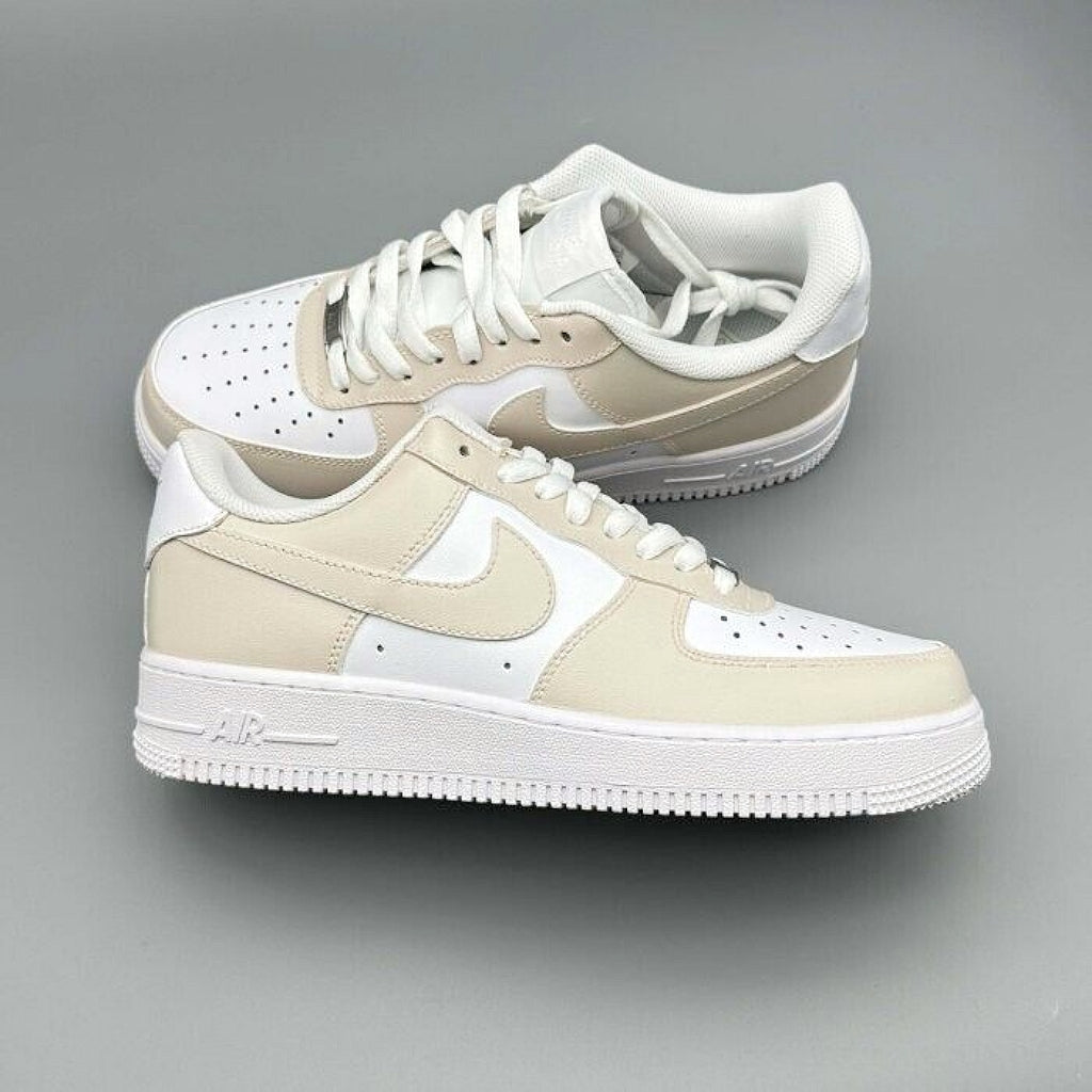 Custom Air Force 1 Low White Tan