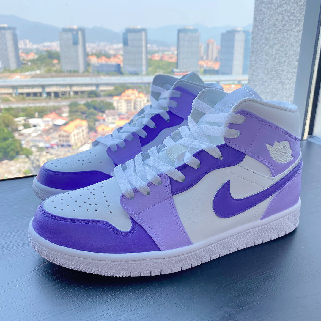 Custom Air Jordan 1 Lilac Lavender Purple
