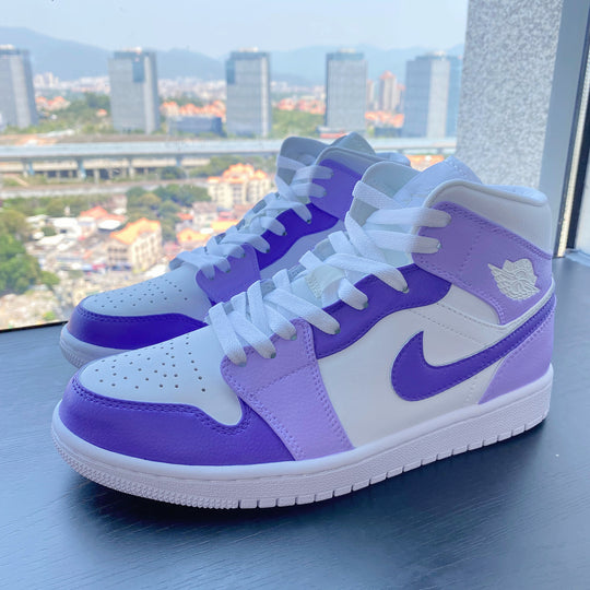 Custom Air Jordan 1 Lilac Lavender Purple