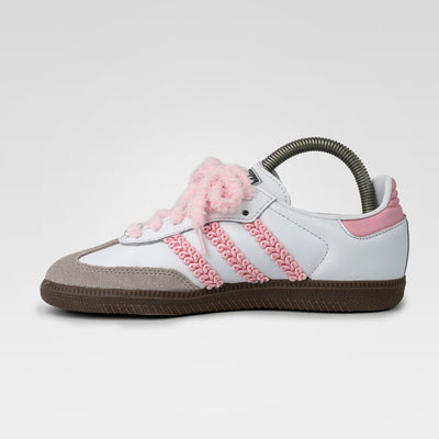 Custom Adidas Pink Gray White