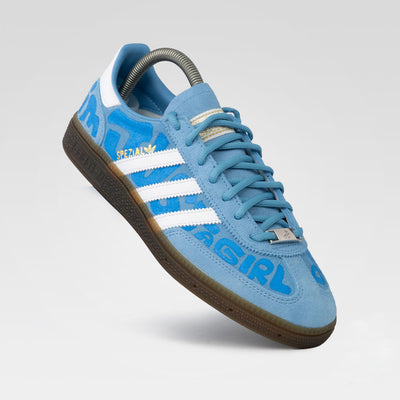 Custom Adidas Blue White Font