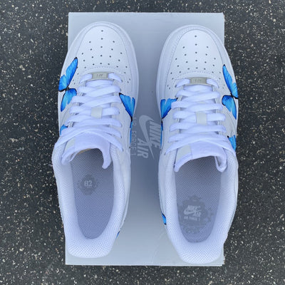 Custom Air Force 1 Blue Butterfly