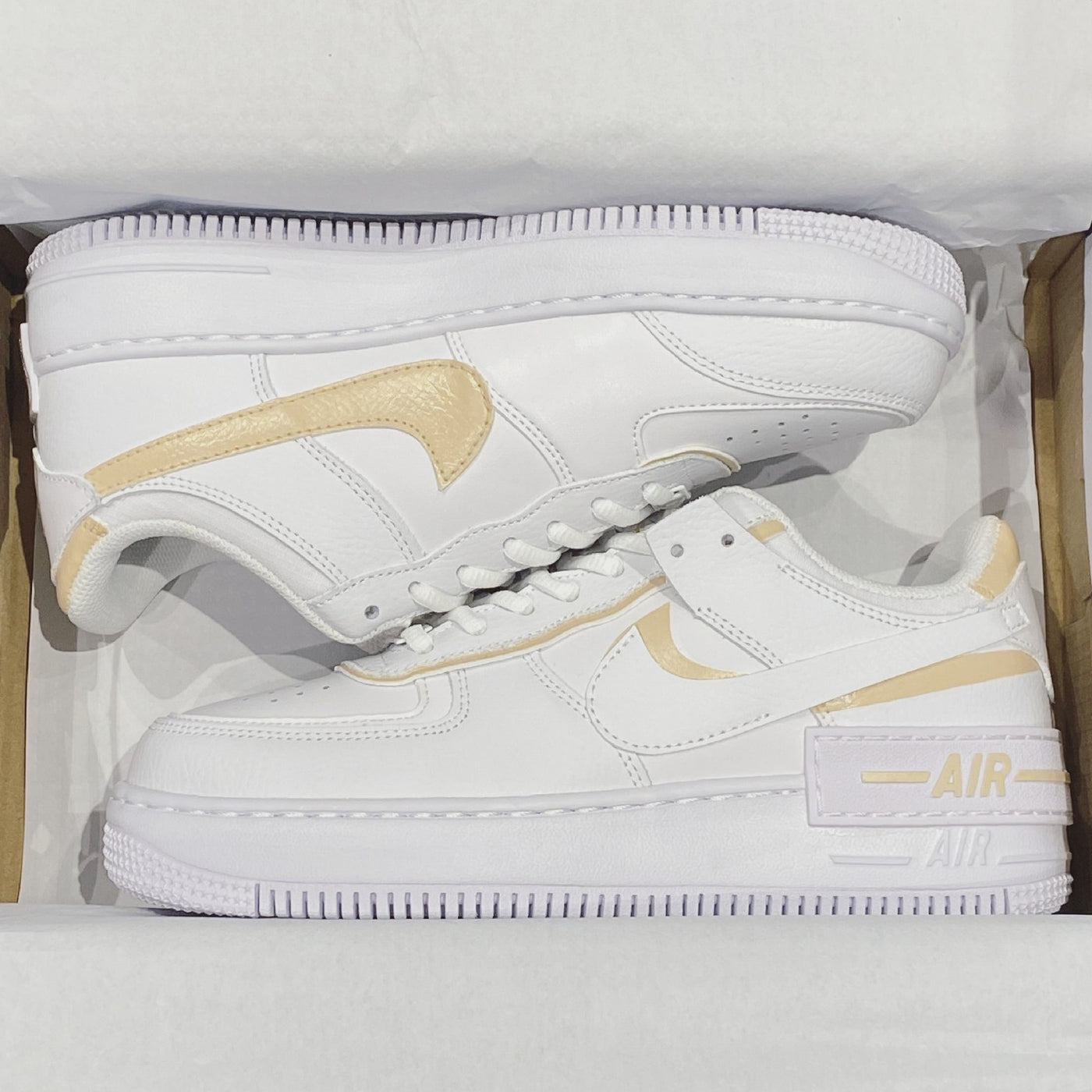 BEIGE CUSTOM AIR FORCE 1 SHADOW