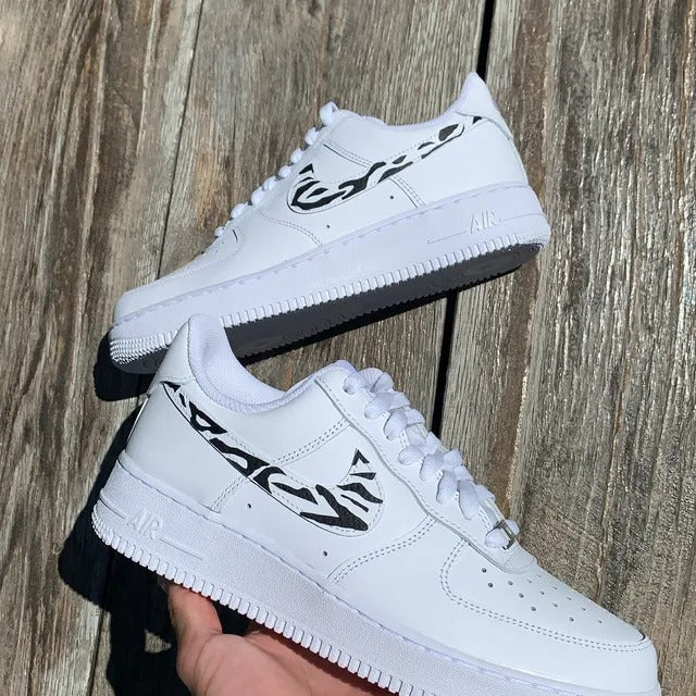 Nike Air Force 1 Zebra Custom