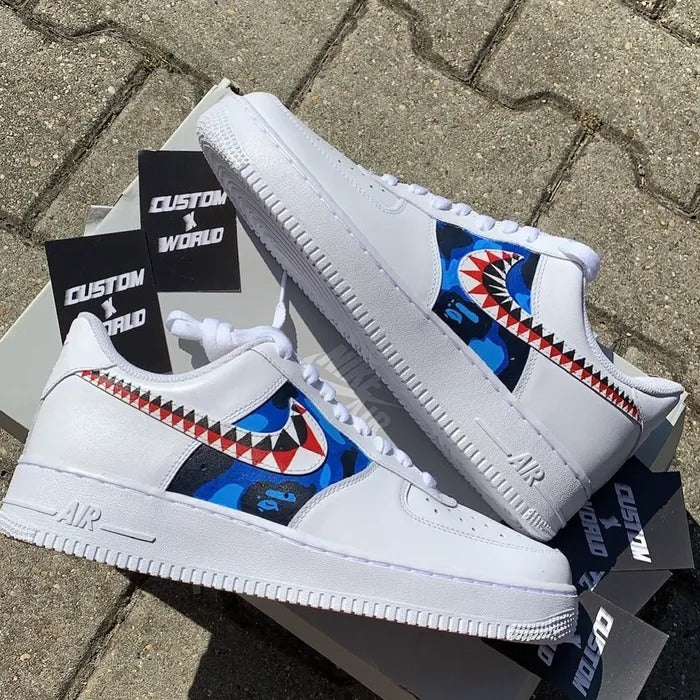 Nike Air Force 1 Ape Shark Desing