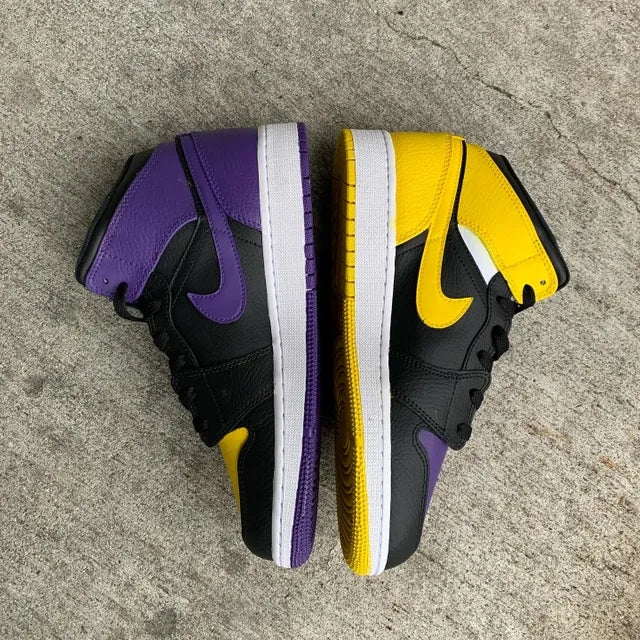 Custom Air Jordan 1 Purple Days Yellow Nights