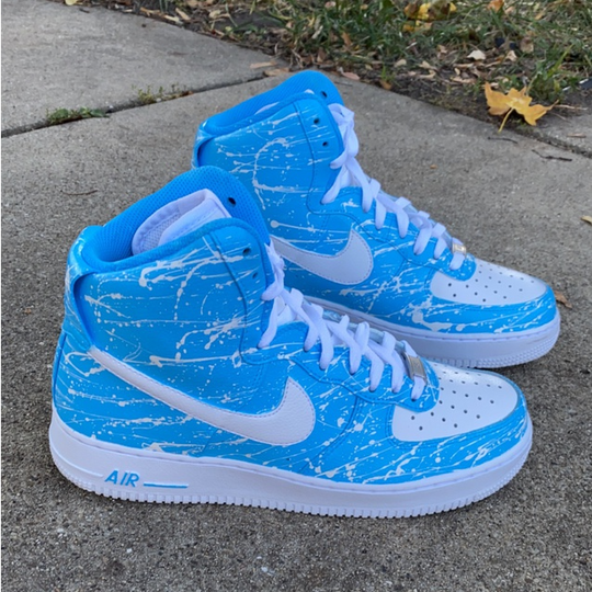 Custom Air Force 1 Mid Pale Blue