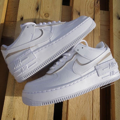 Custom Air Force 1 Beige Shadow