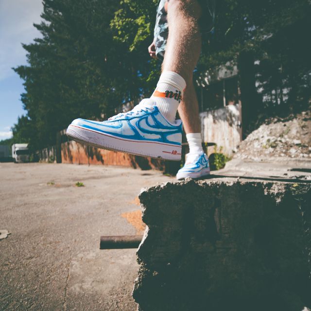 Just a blue mess air force 1