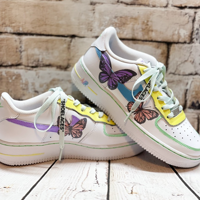 Custom Air Force 1 Pastel Butterfly