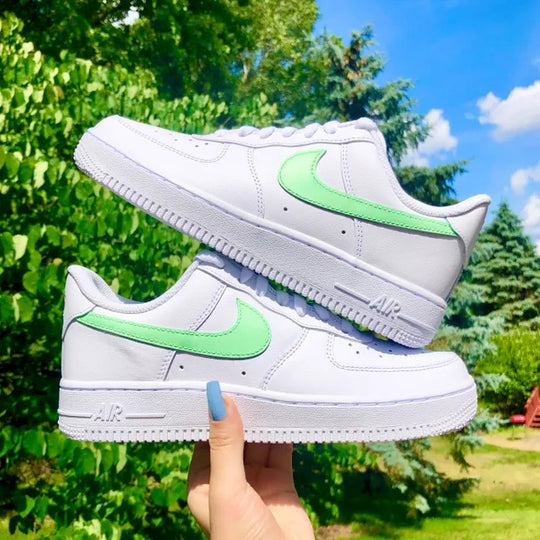 Custom Air Force 1 Minty Pastel 💚