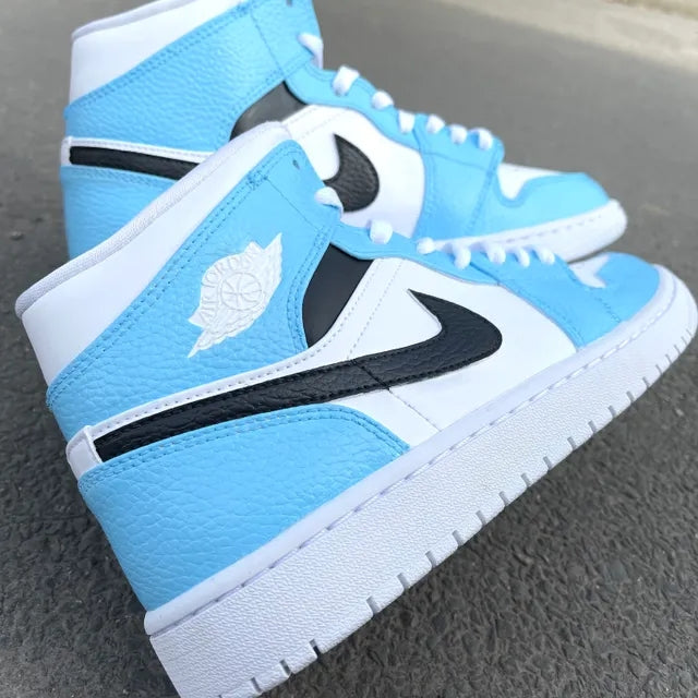 Custom Air Jordan 1 Blue & Black