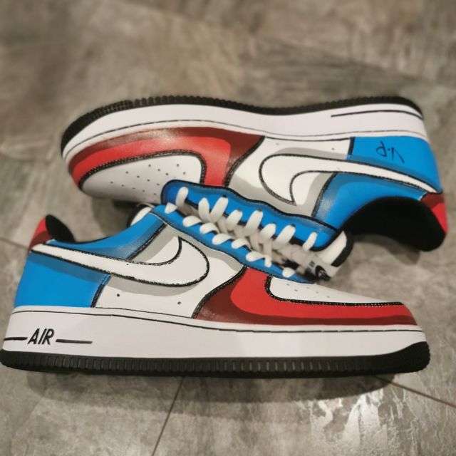 Custom Air Force 1 fearless cartoon