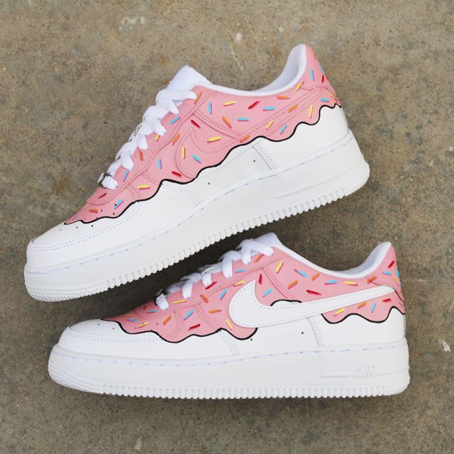 Custom Air Force 1 CLEAR DONUT