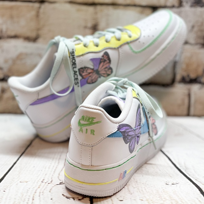 Custom Air Force 1 Pastel Butterfly