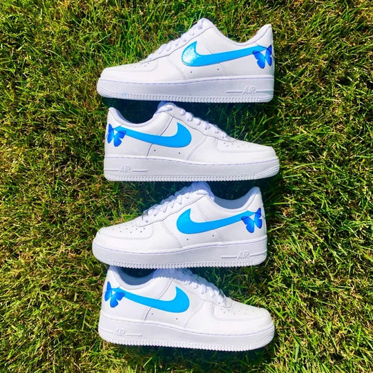 Custom Air Force 1 Blue Butterfly 🦋✨