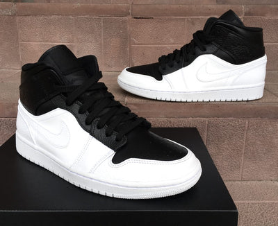 Custom Air Jordan 1 Mid Black White