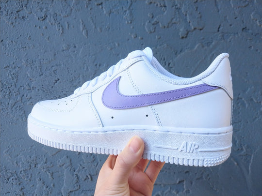 Custom Air Force 1 Violet Swoosh