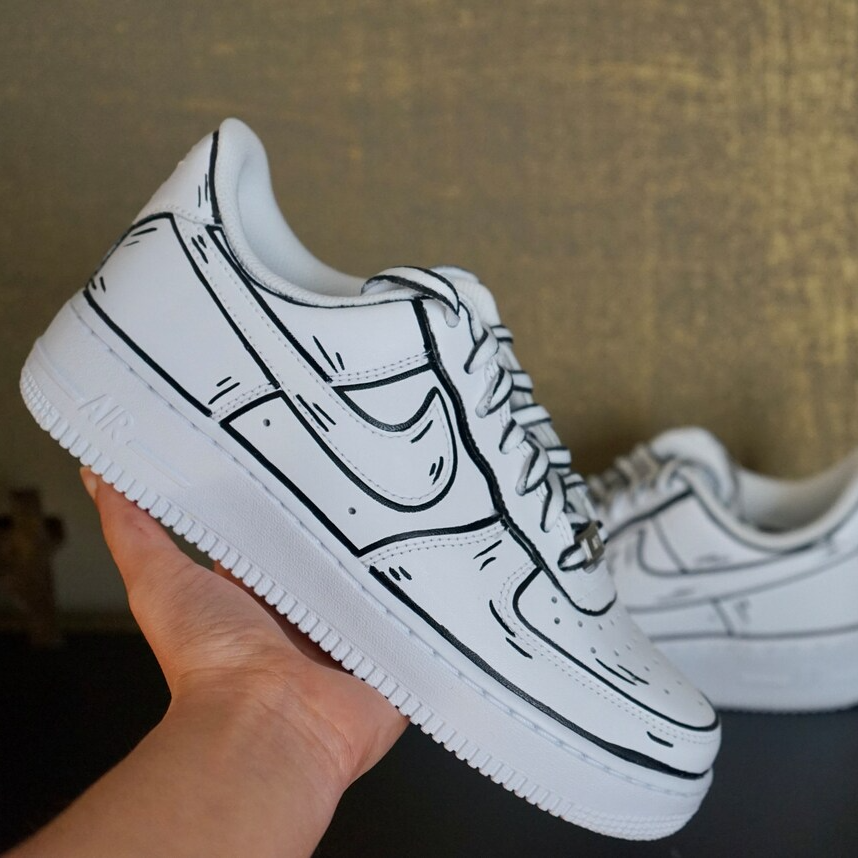 Cartoon Custom Nike Air Force 1 Custom Shoes (Made To Order