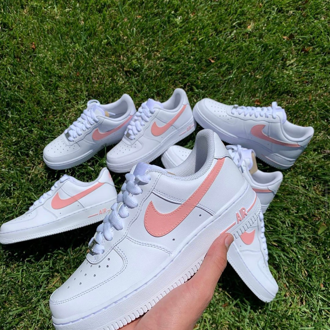 Custom Air Force 1's Pastel Pink