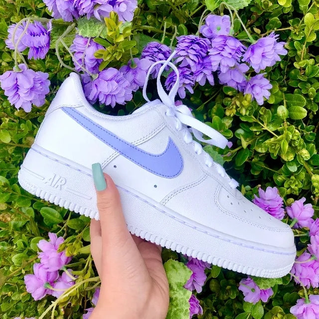 Custom Air Force 1 Lavender Pastel 💜💙