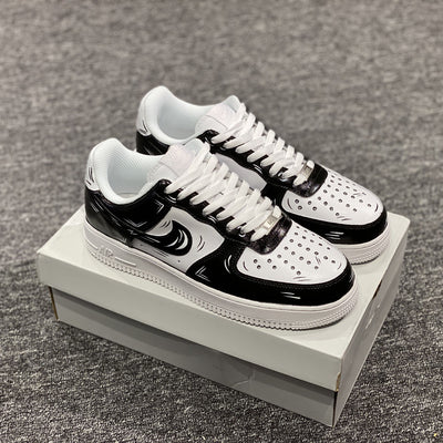 BLACK WHITE CARTOON AIR FORCE 1 CUSTOM